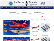Tablet Screenshot of airborne-models.com